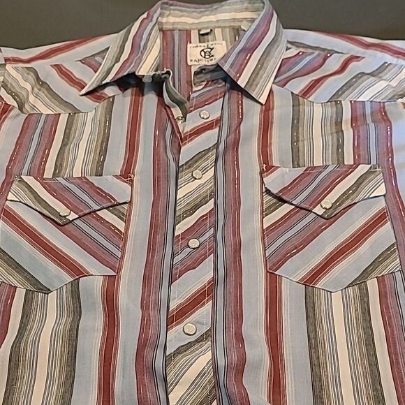 Corral West Ranch Wear Pearl Button Short Sleeve Shirt - Picture 7 of 10